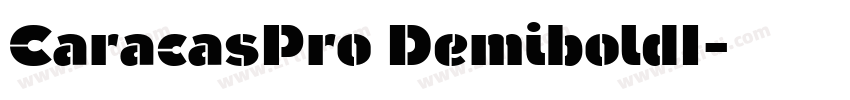 CaracasPro DemiboldI字体转换 CaracasPro DemiboldI字体转换